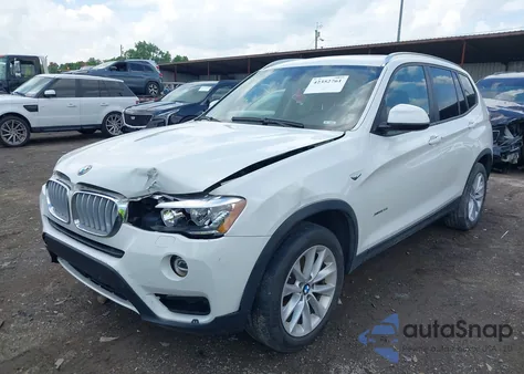 2016 BMW X3 xDrive28I z USA, uszkodzony, nr VIN 5UXWX9C59G0D72238